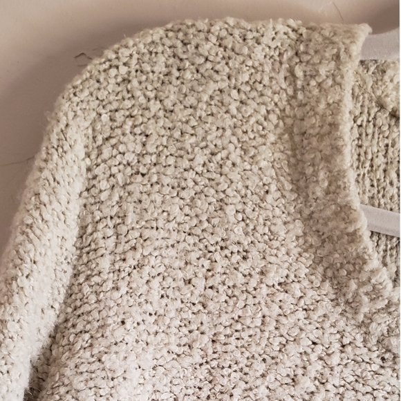 J. Crew Sweater Vintage Womens Cream S Wool Blend Cozy V-Neck Relaxed Pullover - Picture 7 of 8